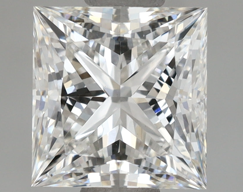 1.43 Carat Princess Shaped, Ideal Cut, F Color, VS1 Clarity, IGI Certified Lab Grown Diamond