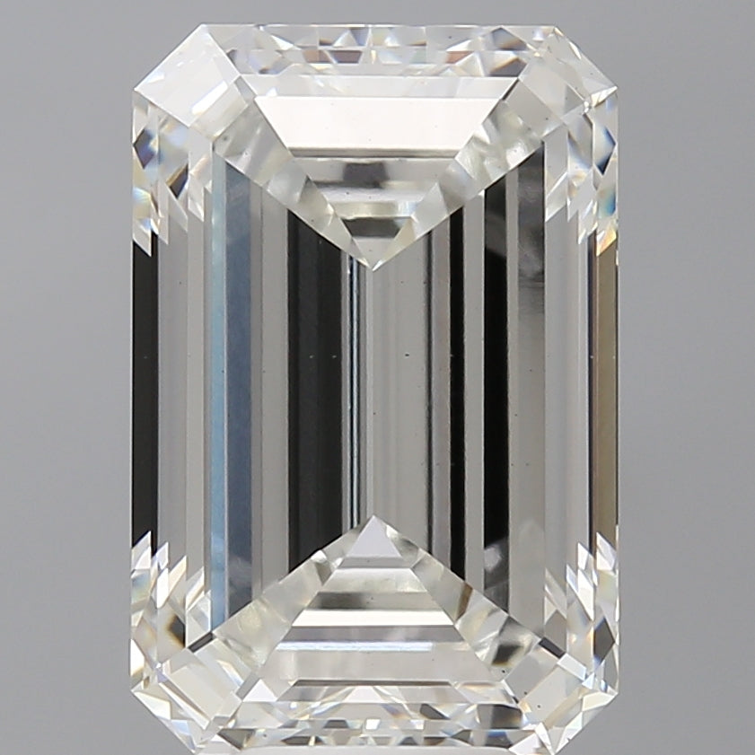 8.59 Carat Emerald Shaped, Ideal Cut, F Color, VS1 Clarity, IGI Certified Lab Grown Diamond