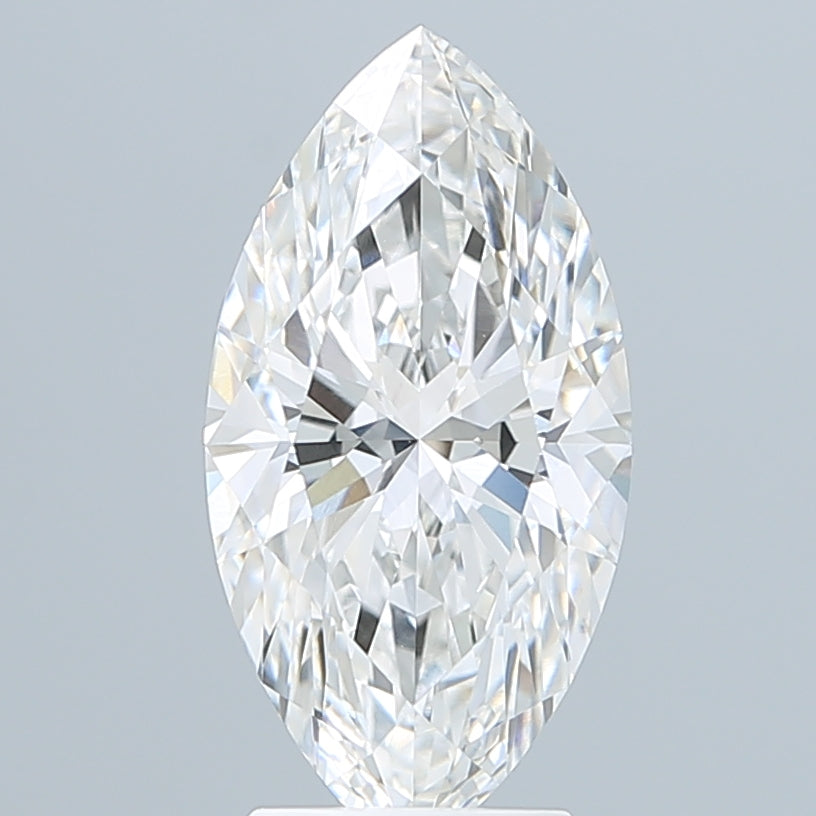3.10 Carat Marquise Shaped, Ideal Cut, F Color, VVS2 Clarity, IGI Certified Lab Grown Diamond