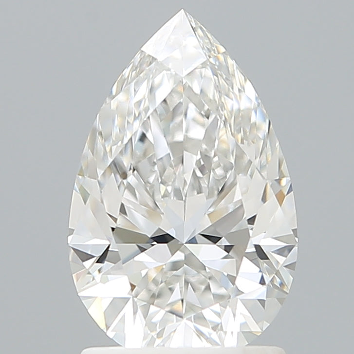 1.60 Carat Pear Shaped, Ideal Cut, E Color, VVS2 Clarity, IGI Certified Lab Grown Diamond
