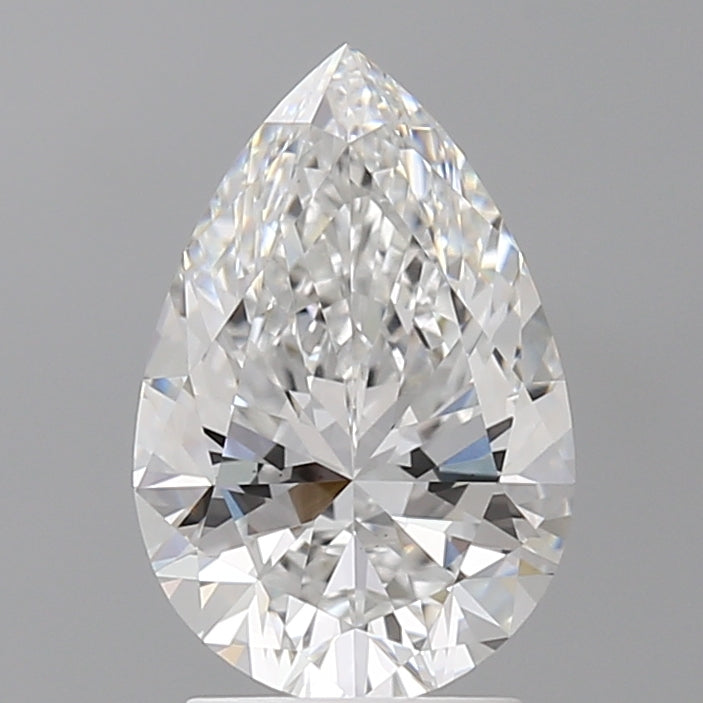 2.53 Carat Pear Shaped, Ideal Cut, E Color, VS1 Clarity, IGI Certified Lab Grown Diamond