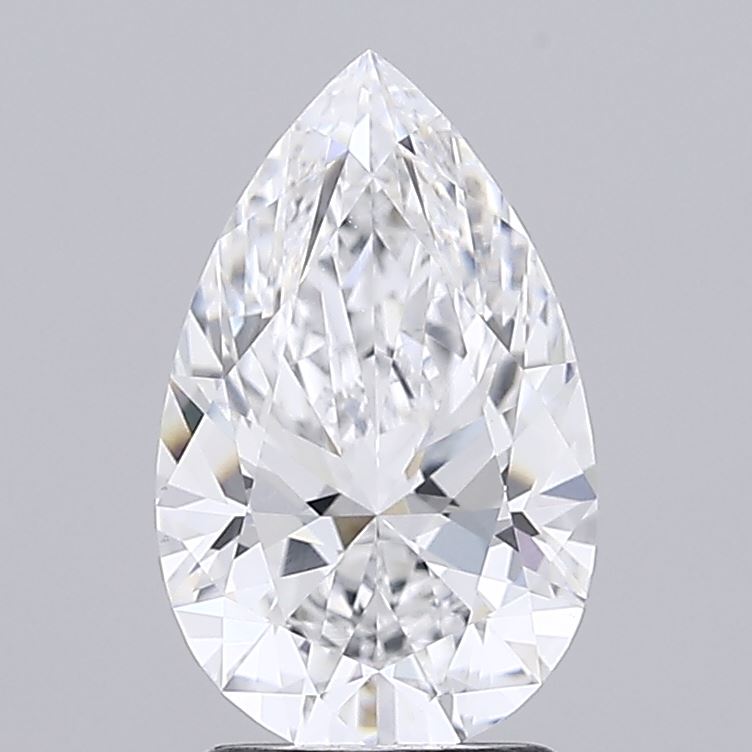 2.23 Carat Pear Shaped, Ideal Cut, E Color, VVS2 Clarity, IGI Certified Lab Grown Diamond