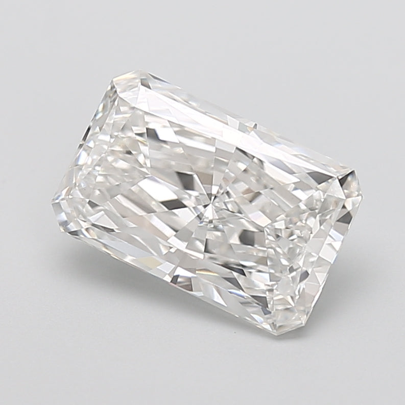 3.56 Carat Radiant Shaped, Very Good Cut, F Color, VVS2 Clarity, IGI Certified Lab Grown Diamond