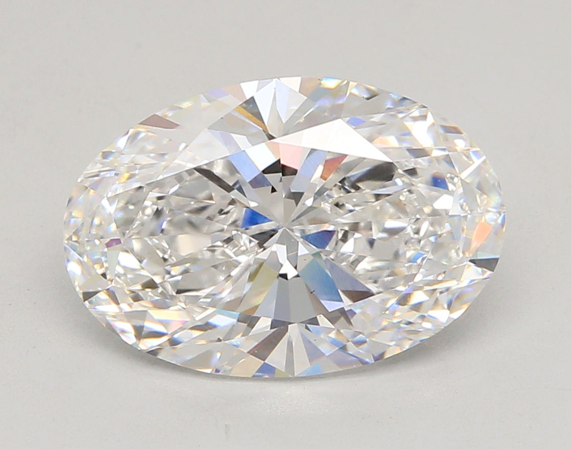 5.51 Carat Oval Shaped, Ideal Cut, D Color, VS1 Clarity, IGI Certified Lab Grown Diamond