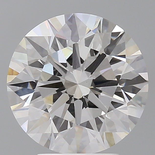 4.09 Carat Round Shaped, Ideal Cut, F Color, VVS2 Clarity, IGI Certified Lab Grown Diamond