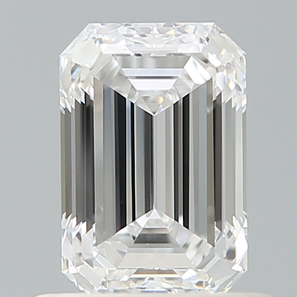 0.94 Carat Emerald Shaped, Ideal Cut, D Color, VS1 Clarity, IGI Certified Lab Grown Diamond