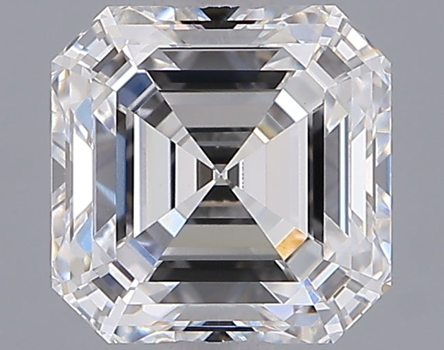 2.01 Carat Asscher Shaped, Ideal Cut, E Color, VVS2 Clarity, IGI Certified Lab Grown Diamond