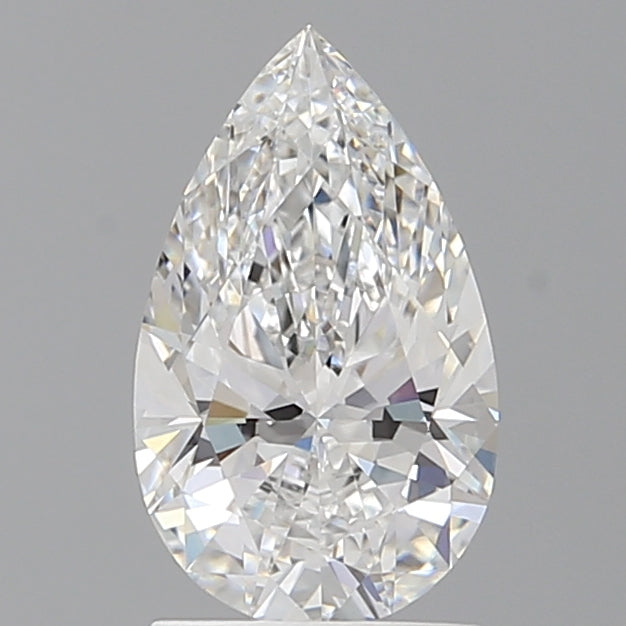 1.58 Carat Pear Shaped, Ideal Cut, E Color, VVS2 Clarity, IGI Certified Lab Grown Diamond
