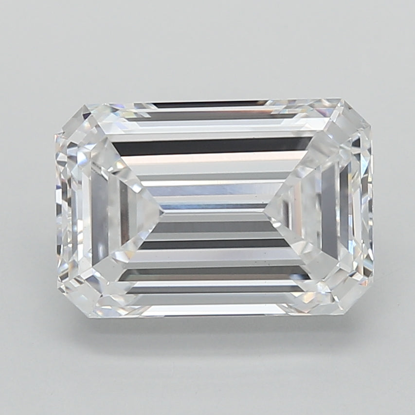 2.00 Carat Emerald Shaped, Ideal Cut, D Color, VVS2 Clarity, IGI Certified Lab Grown Diamond