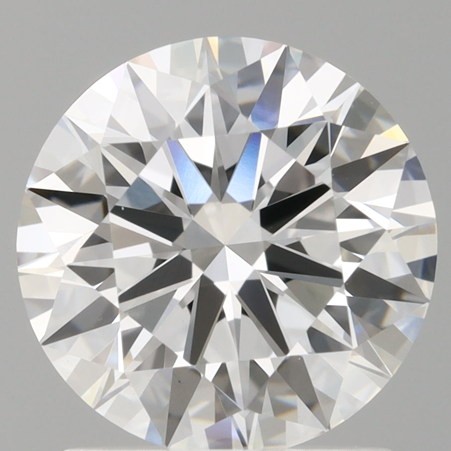 1.57 Carat Round Shaped, Ideal Cut, D Color, VVS2 Clarity, IGI Certified Lab Grown Diamond