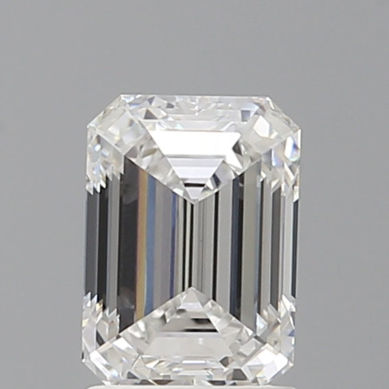 1.57 Carat Emerald Shaped, Ideal Cut, E Color, VVS2 Clarity, IGI Certified Lab Grown Diamond