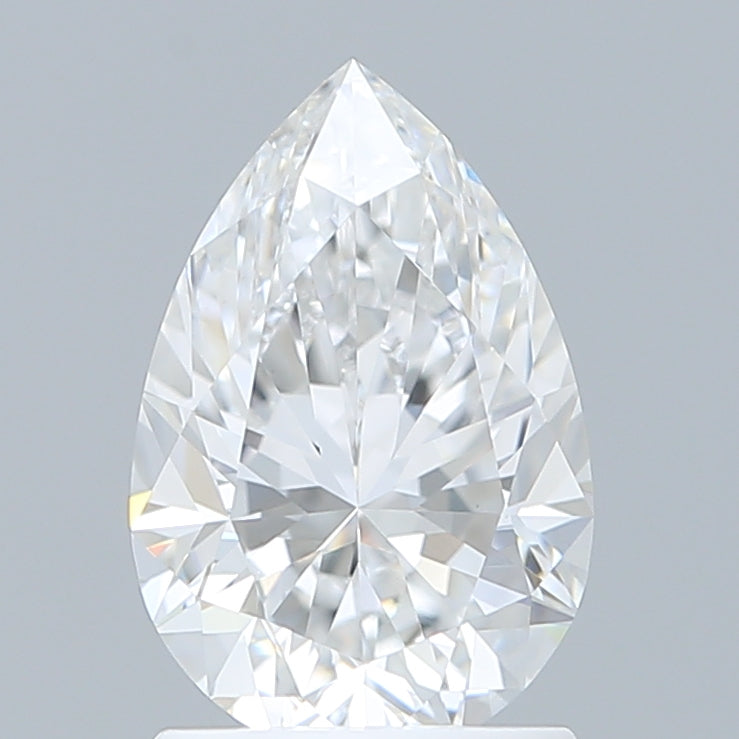 1.58 Carat Pear Shaped, Excellent Cut, D Color, VVS2 Clarity, IGI Certified Lab Grown Diamond