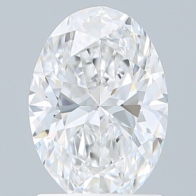1.50 Carat Oval Shaped, Ideal Cut, D Color, VVS2 Clarity, IGI Certified Lab Grown Diamond