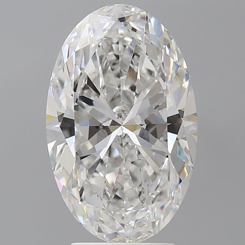 4.09 Carat Oval Shaped, Ideal Cut, E Color, VVS2 Clarity, IGI Certified Lab Grown Diamond