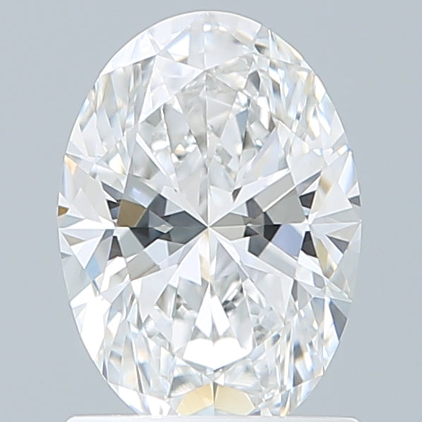 1.25 Carat Oval Shaped, Excellent Cut, D Color, VVS2 Clarity, IGI Certified Lab Grown Diamond
