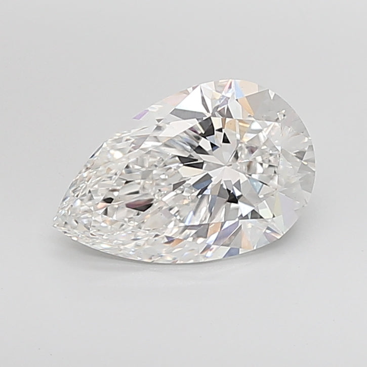 4.01 Carat Pear Shaped, Ideal Cut, E Color, VS1 Clarity, IGI Certified Lab Grown Diamond