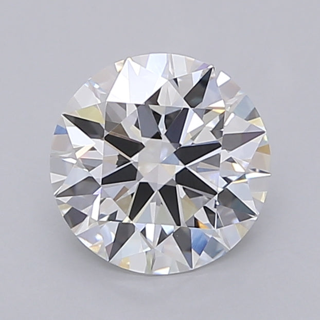 1.54 Carat Round Shaped, Ideal Cut, D Color, VVS2 Clarity, IGI Certified Lab Grown Diamond