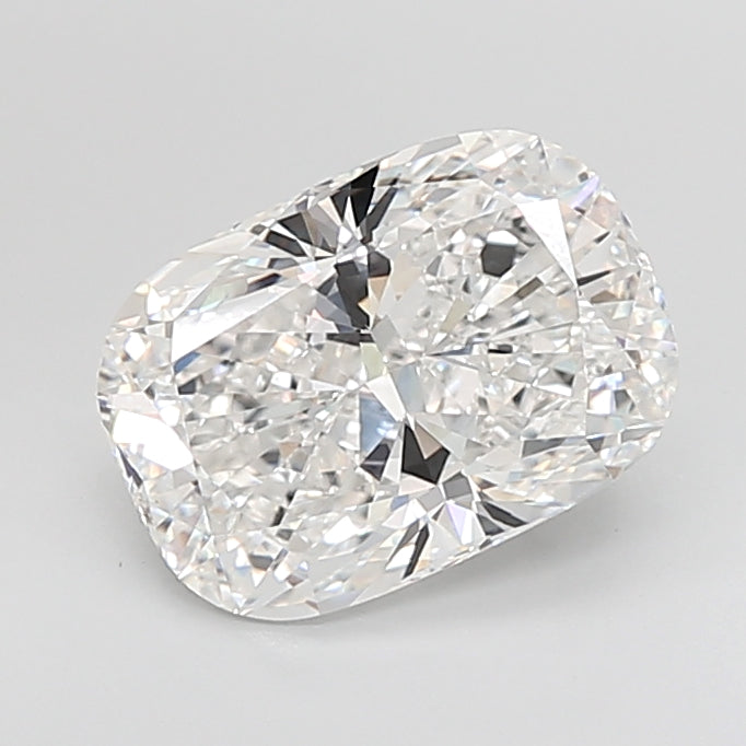 5.00 Carat Cushion Shaped, Ideal Cut, D Color, VVS2 Clarity, IGI Certified Lab Grown Diamond