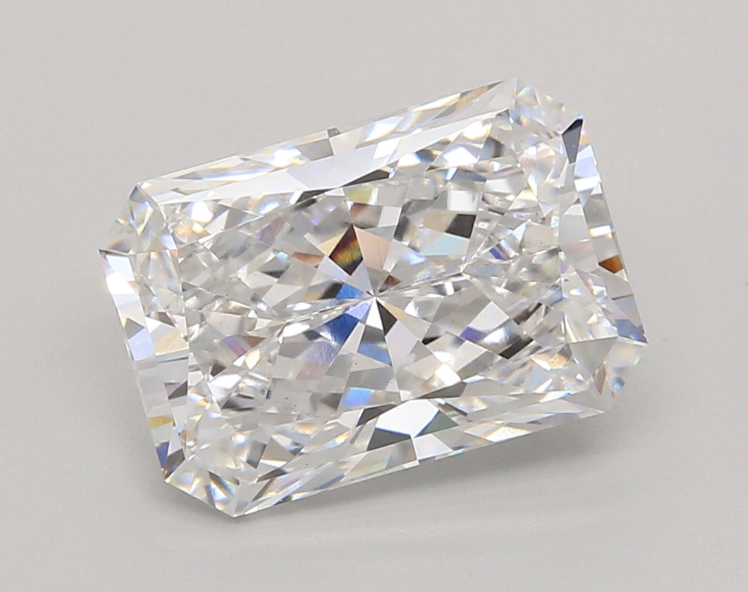 5.02 Carat Radiant Shaped, Ideal Cut, E Color, VS1 Clarity, IGI Certified Lab Grown Diamond