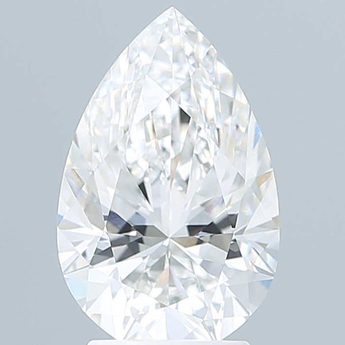 3.06 Carat Pear Shaped, Excellent Cut, E Color, VS1 Clarity, IGI Certified Lab Grown Diamond