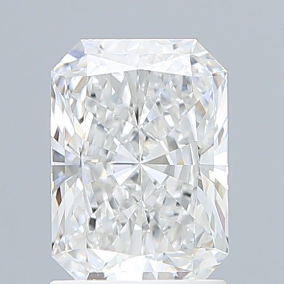 1.60 Carat Radiant Shaped, Ideal Cut, E Color, VVS2 Clarity, IGI Certified Lab Grown Diamond
