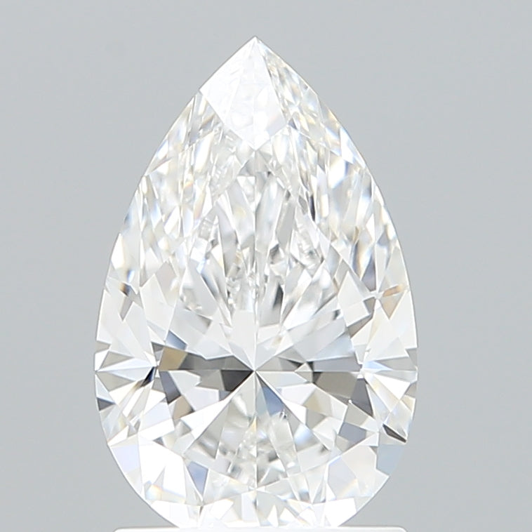 1.53 Carat Pear Shaped, Ideal Cut, D Color, VVS1 Clarity, IGI Certified Lab Grown Diamond