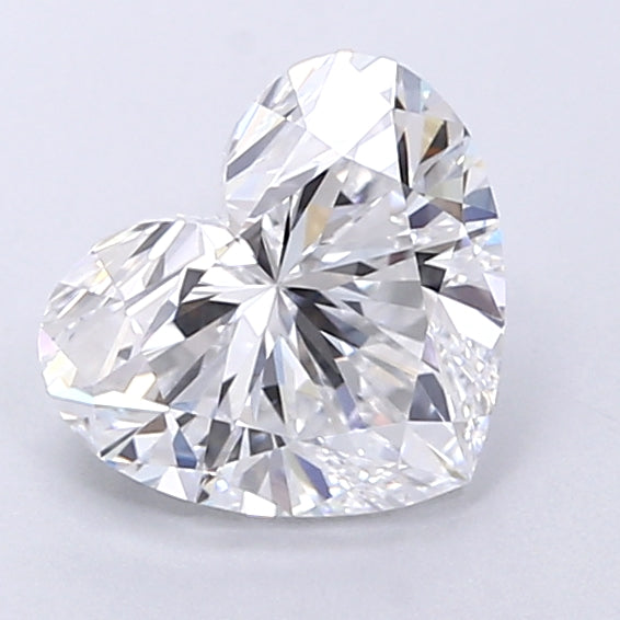1.76 Carat Heart Shaped, Very Good Cut, D Color, VVS2 Clarity, IGI Certified Lab Grown Diamond