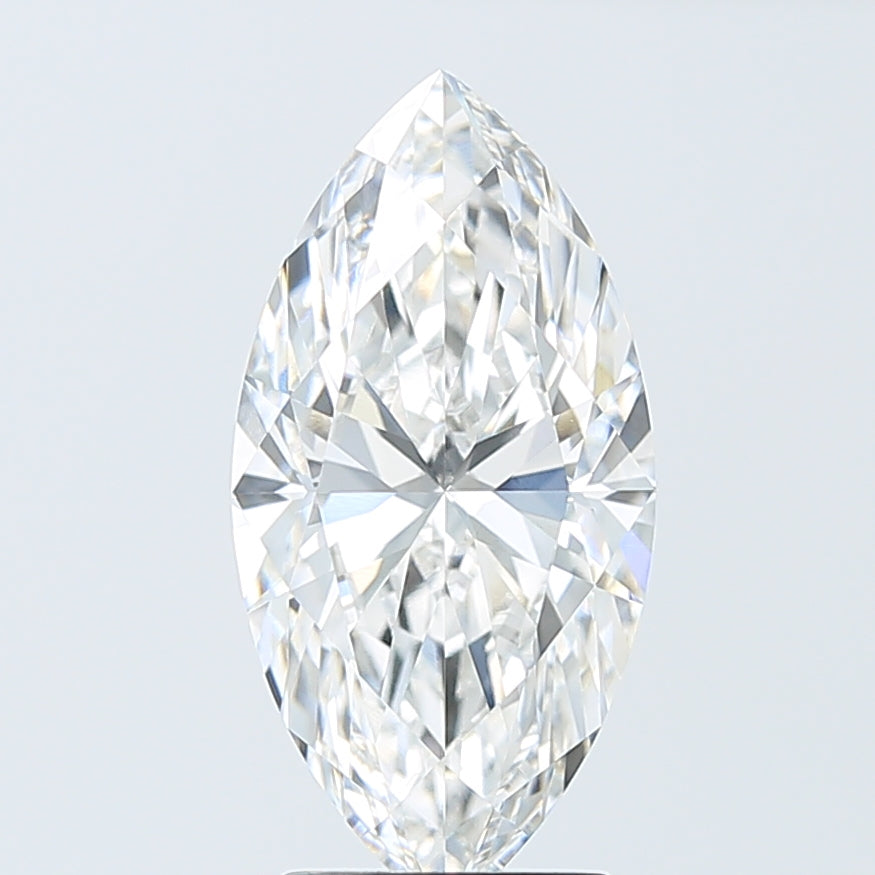 3.10 Carat Marquise Shaped, Ideal Cut, E Color, VVS2 Clarity, IGI Certified Lab Grown Diamond