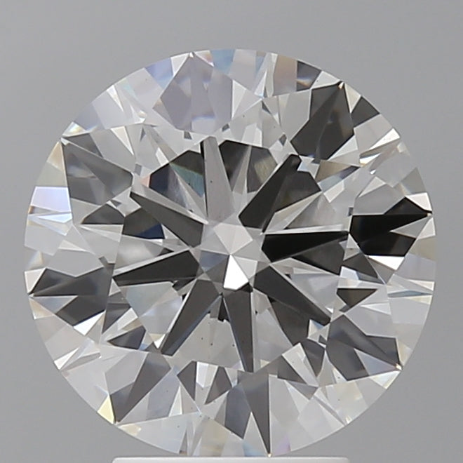 4.09 Carat Round Shaped, Ideal Cut, F Color, VS1 Clarity, IGI Certified Lab Grown Diamond