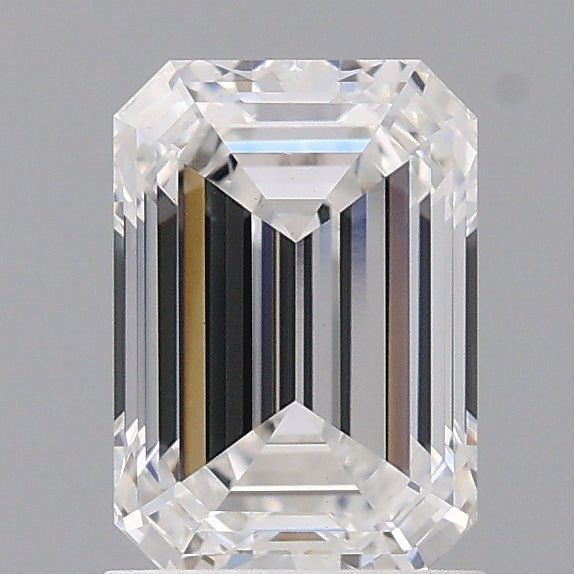 1.54 Carat Emerald Shaped, Ideal Cut, E Color, VS1 Clarity, IGI Certified Lab Grown Diamond