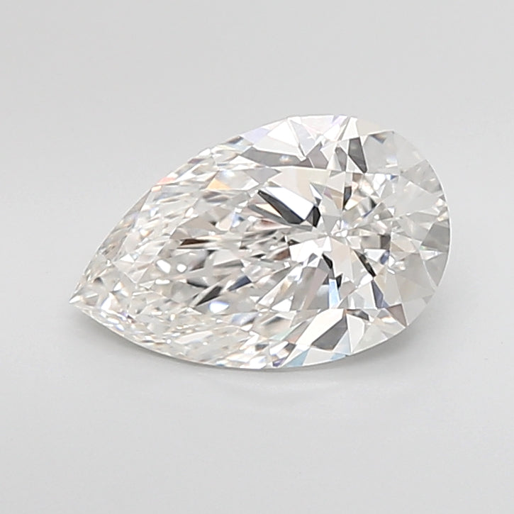 3.09 Carat Pear Shaped, Very Good Cut, G Color, VVS2 Clarity, IGI Certified Lab Grown Diamond