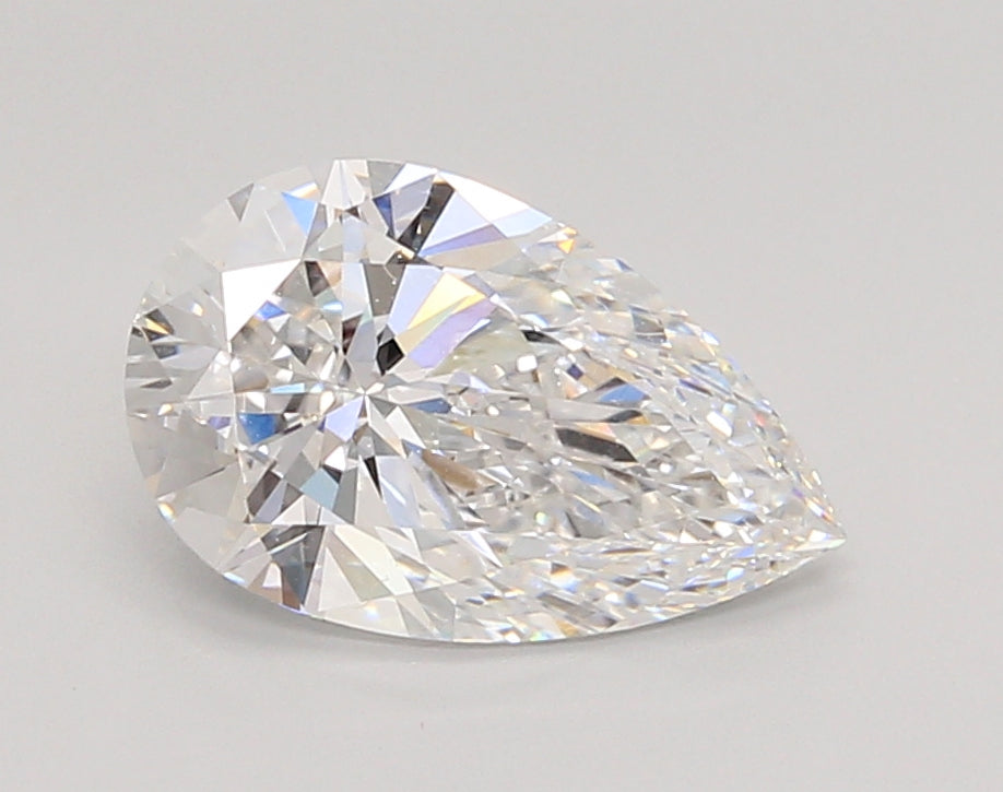 2.06 Carat Pear Shaped, Ideal Cut, E Color, VVS1 Clarity, IGI Certified Lab Grown Diamond