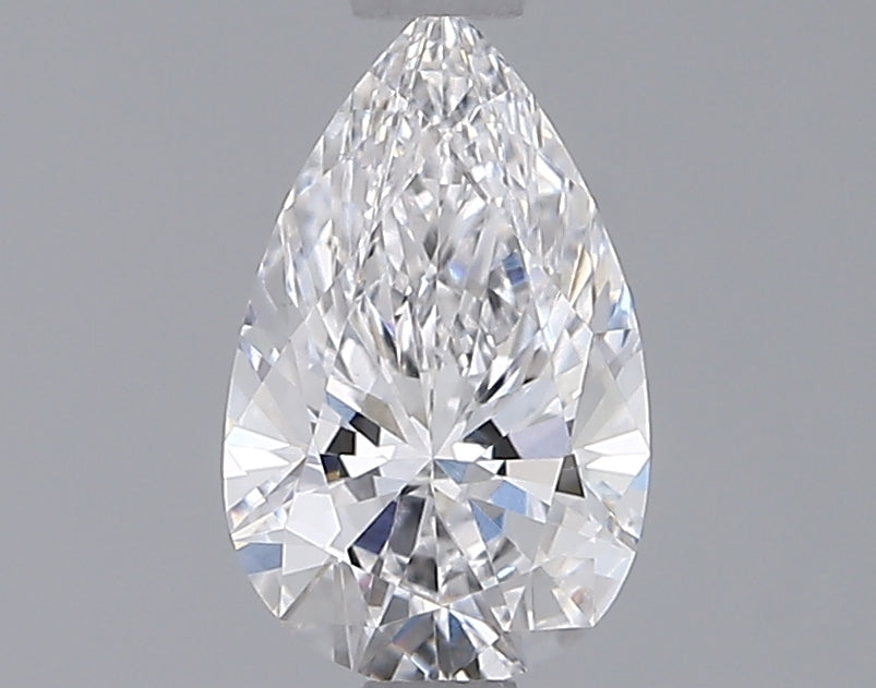 0.95 Carat Pear Shaped, Ideal Cut, D Color, VVS2 Clarity, IGI Certified Lab Grown Diamond