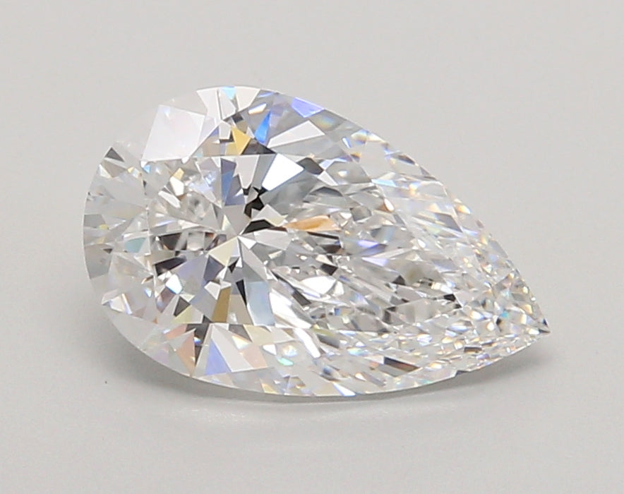 2.04 Carat Pear Shaped, Ideal Cut, D Color, VVS1 Clarity, IGI Certified Lab Grown Diamond