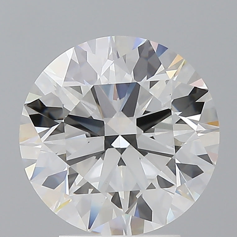 3.56 Carat Round Shaped, Ideal Cut, F Color, VVS2 Clarity, IGI Certified Lab Grown Diamond