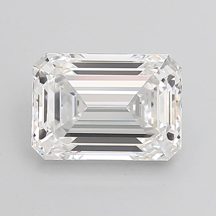 4.51 Carat Emerald Shaped, Ideal Cut, E Color, VVS2 Clarity, IGI Certified Lab Grown Diamond