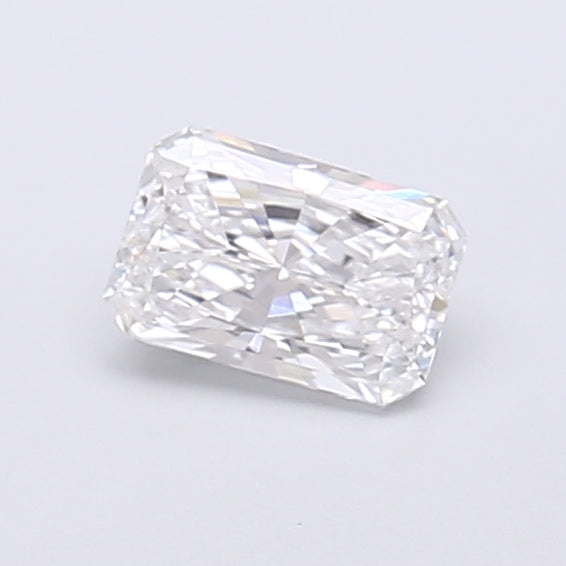 0.53 Carat Radiant Shaped, Very Good Cut, D Color, VS1 Clarity, IGI Certified Lab Grown Diamond