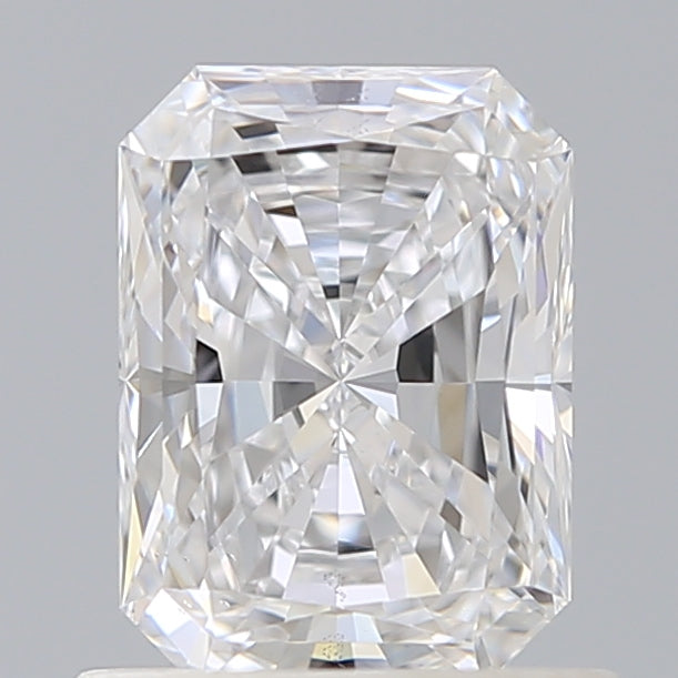 0.90 Carat Radiant Shaped, Excellent Cut, D Color, VS2 Clarity, IGI Certified Lab Grown Diamond