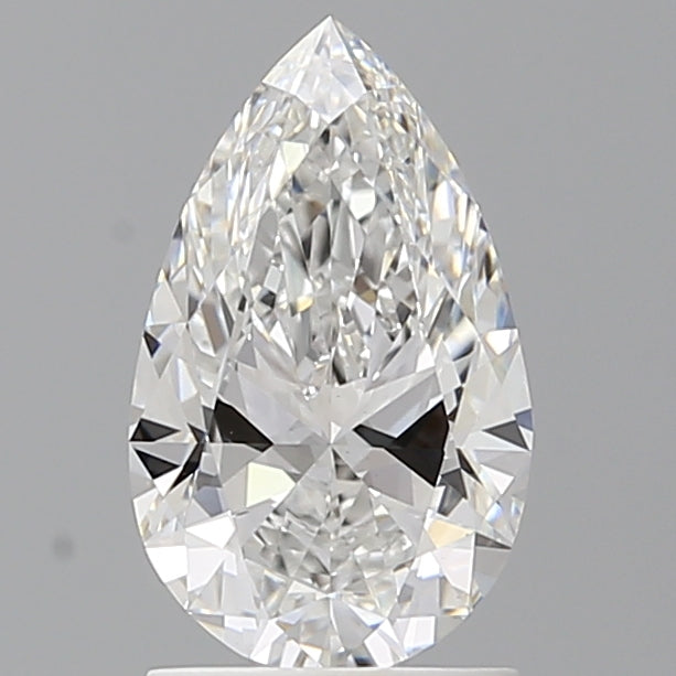 1.58 Carat Pear Shaped, Ideal Cut, E Color, VVS2 Clarity, IGI Certified Lab Grown Diamond