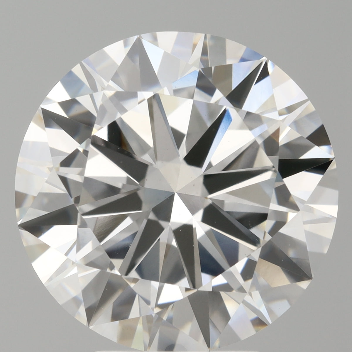 5.48 Carat Round Shaped, Excellent Cut, F Color, VVS2 Clarity, IGI Certified Lab Grown Diamond