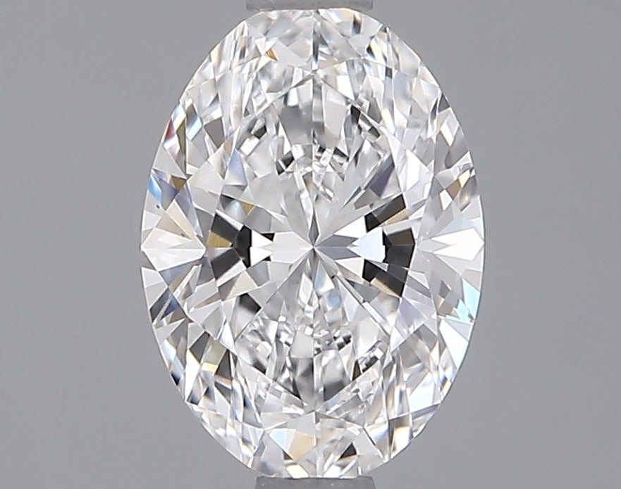1.35 Carat Oval Shaped, Ideal Cut, D Color, VS1 Clarity, IGI Certified Lab Grown Diamond