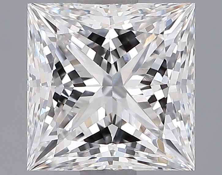 1.60 Carat Princess Shaped, Ideal Cut, F Color, VVS1 Clarity, IGI Certified Lab Grown Diamond
