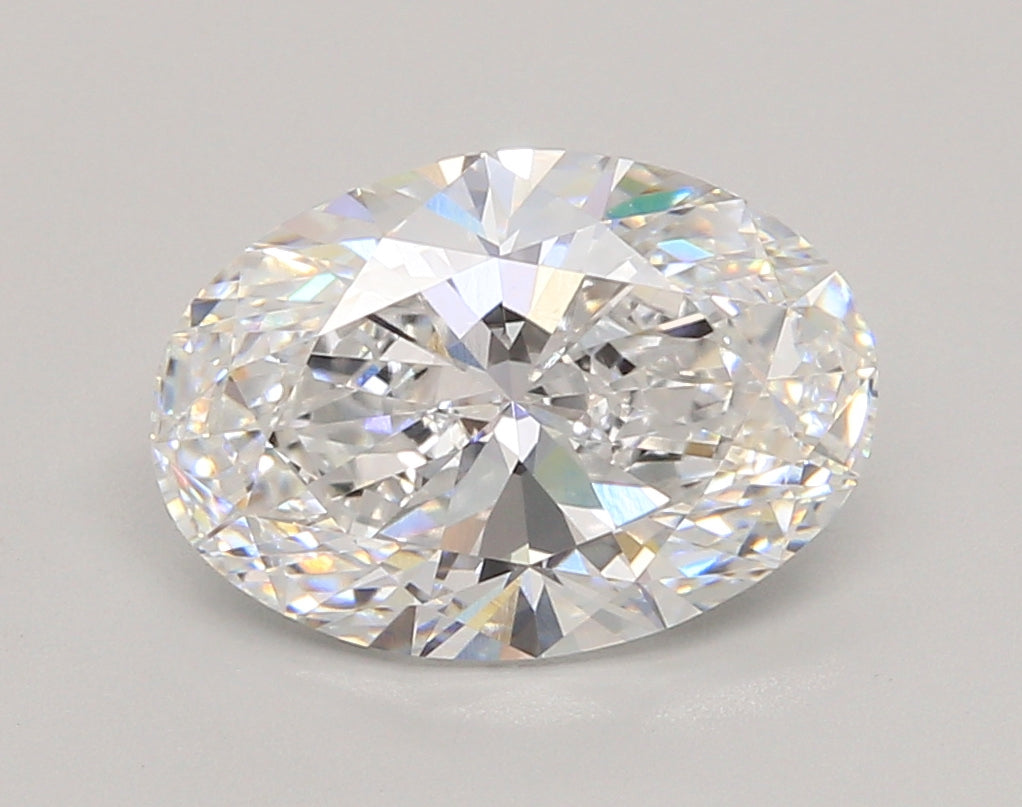 3.54 Carat Oval Shaped, Ideal Cut, D Color, VVS2 Clarity, IGI Certified Lab Grown Diamond