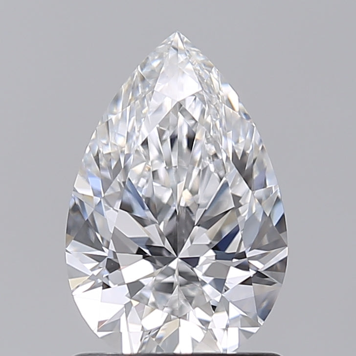 1.02 Carat Pear Shaped, Ideal Cut, D Color, VS1 Clarity, IGI Certified Lab Grown Diamond