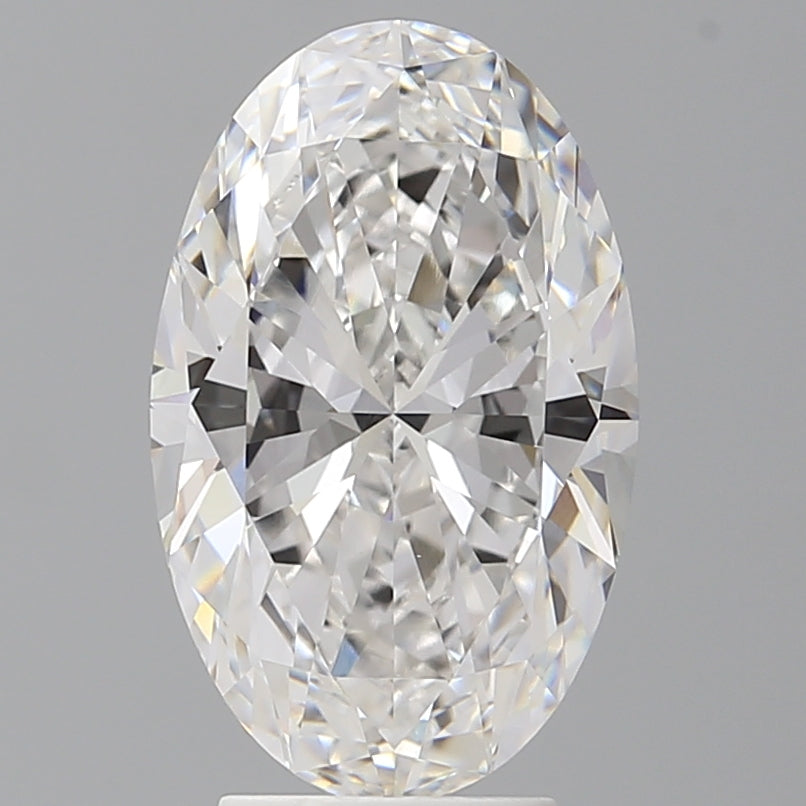 4.04 Carat Oval Shaped, Ideal Cut, E Color, VVS2 Clarity, IGI Certified Lab Grown Diamond
