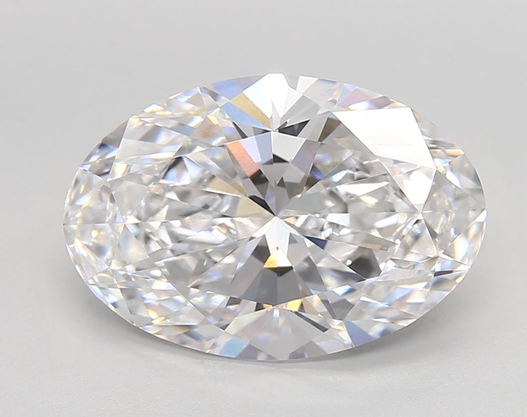 4.18 Carat Oval Shaped, Very Good Cut, D Color, VVS1 Clarity, IGI Certified Lab Grown Diamond