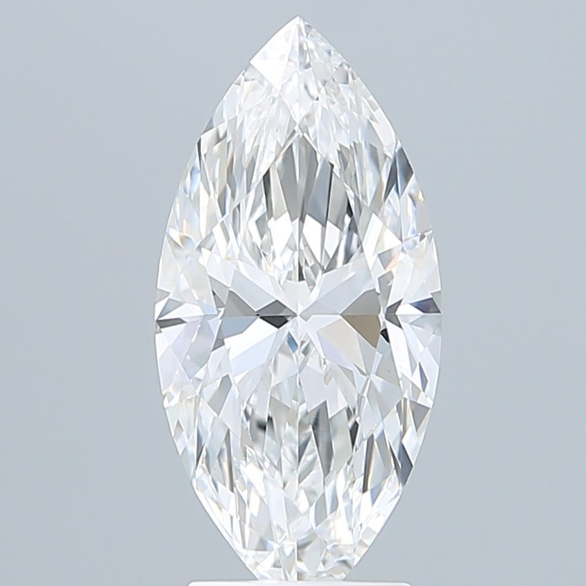 3.01 Carat Marquise Shaped, Ideal Cut, E Color, VVS2 Clarity, IGI Certified Lab Grown Diamond