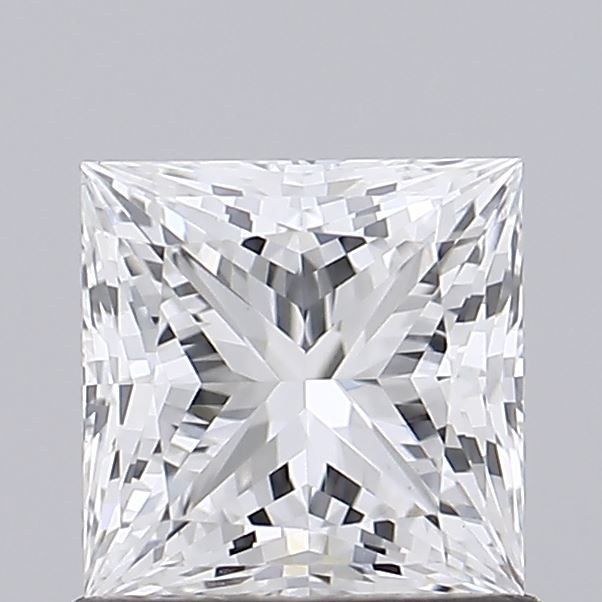 1.05 Carat Princess Shaped, Ideal Cut, E Color, VVS2 Clarity, IGI Certified Lab Grown Diamond