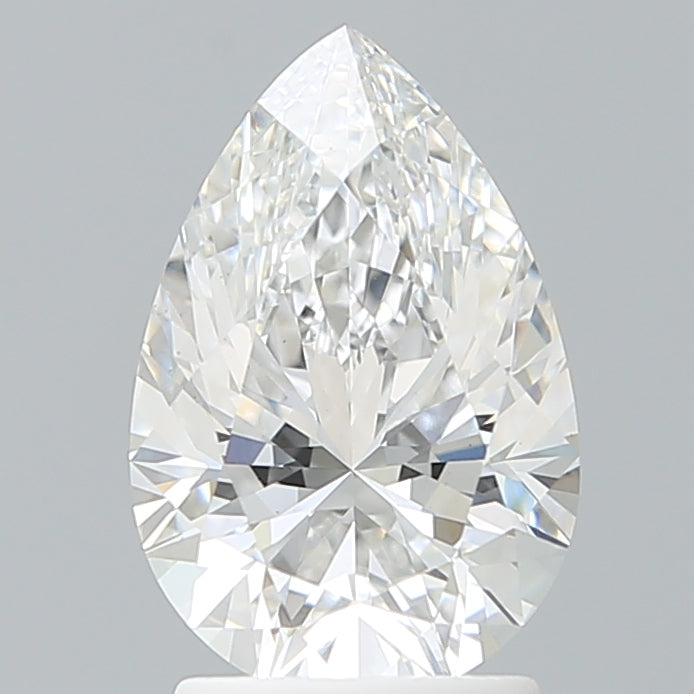 2.28 Carat Pear Shaped, Excellent Cut, E Color, VVS2 Clarity, IGI Certified Lab Grown Diamond