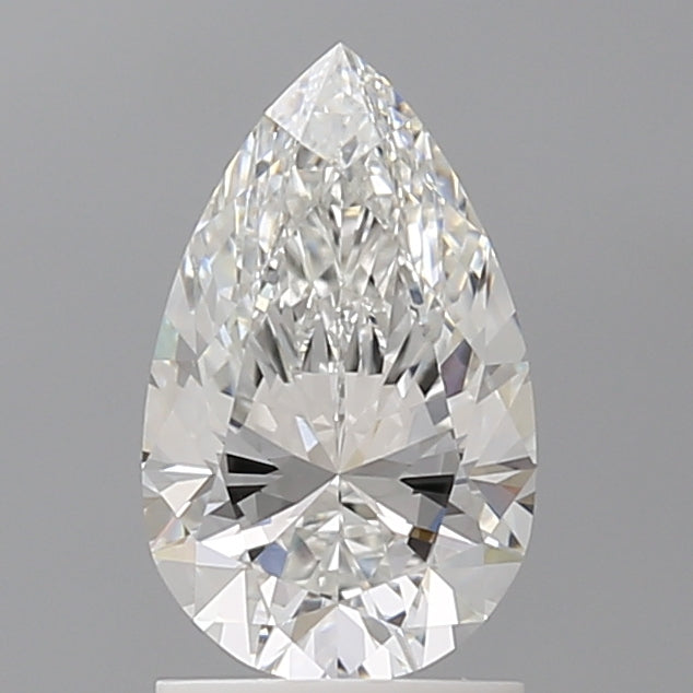 1.58 Carat Pear Shaped, Excellent Cut, E Color, VVS2 Clarity, IGI Certified Lab Grown Diamond
